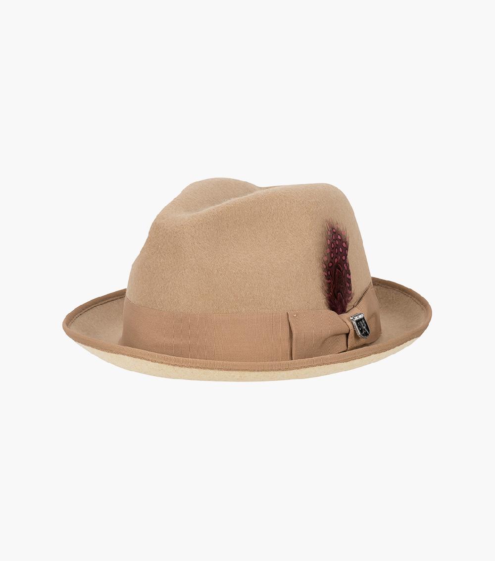 stacy adams GT Fedora ProvatoKnit™ Pinch Front Hat Men’s Hats