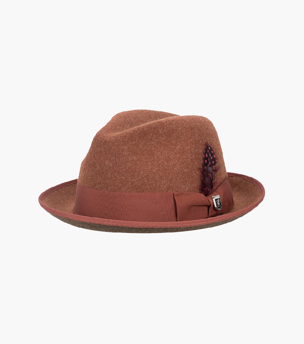 stacy adams GT Fedora ProvatoKnit™ Pinch Front Hat Men’s Hats