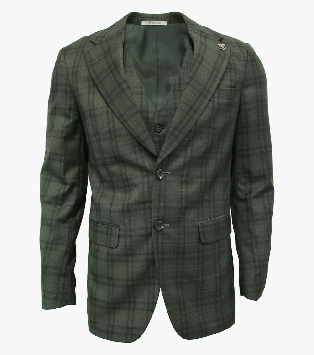 Stacy Adams Hackman 3 Piece Vested Suit Men’s Suits