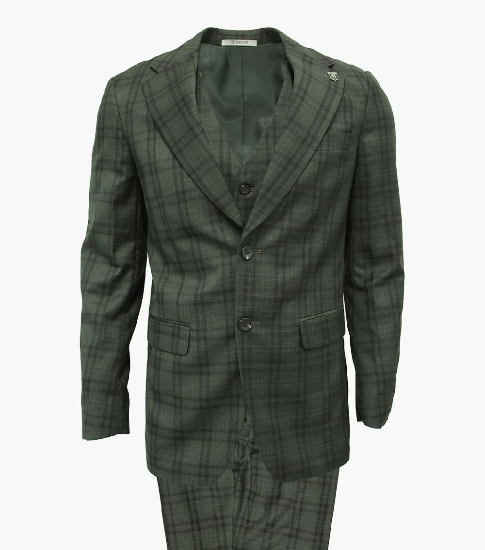 stacy adams Hackman 3 Piece Vested Suit Men’s Suits