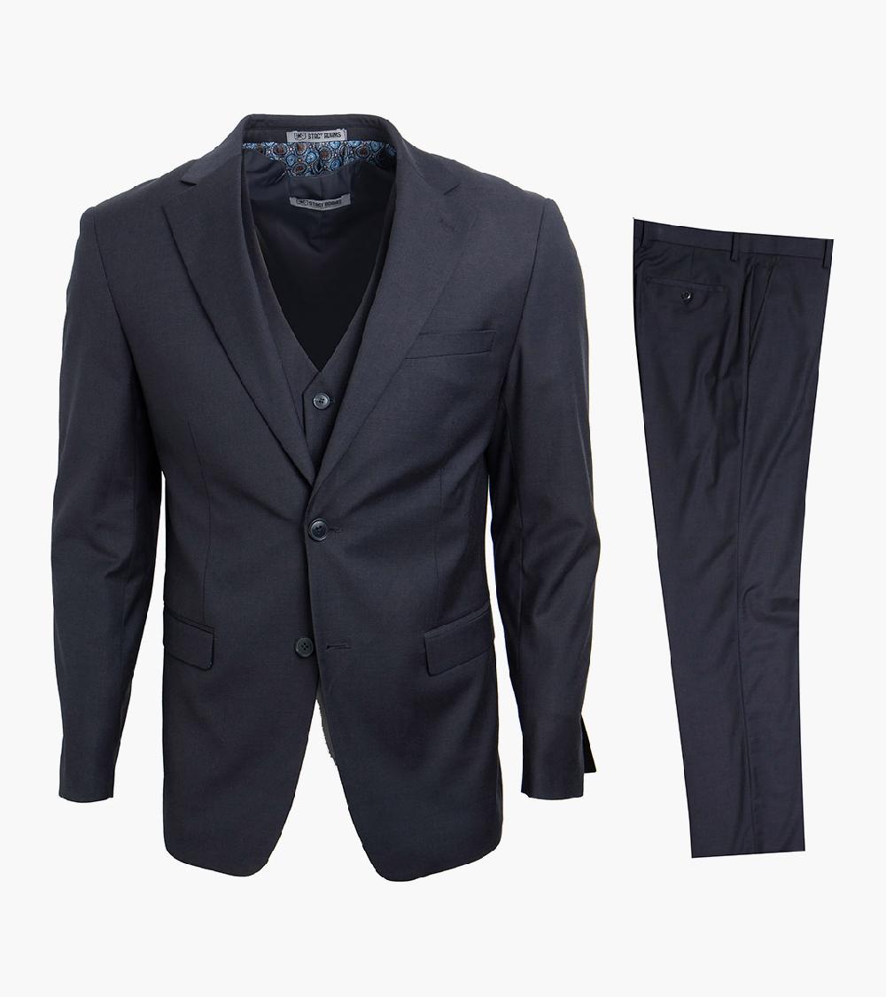 Stacy Adams Hoffman 3 Piece Vested Suit Men’s Suits