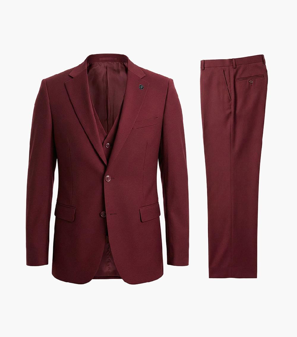 Stacy Adams Hoffman 3 Piece Vested Suit Men’s Suits