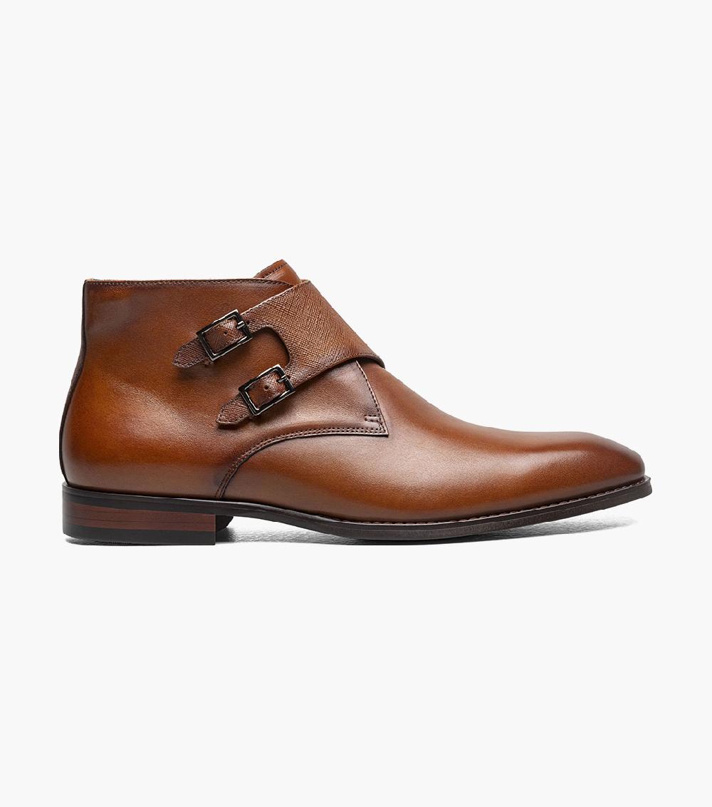 Stacy Adams Kaius Plain Toe Double Monk Strap Boot Men’s Boots