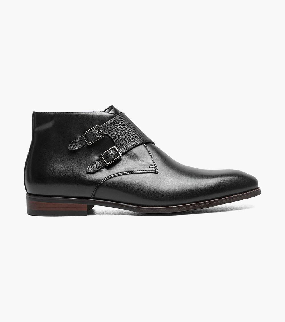 Stacy Adams Kaius Plain Toe Double Monk Strap Boot Men’s Boots