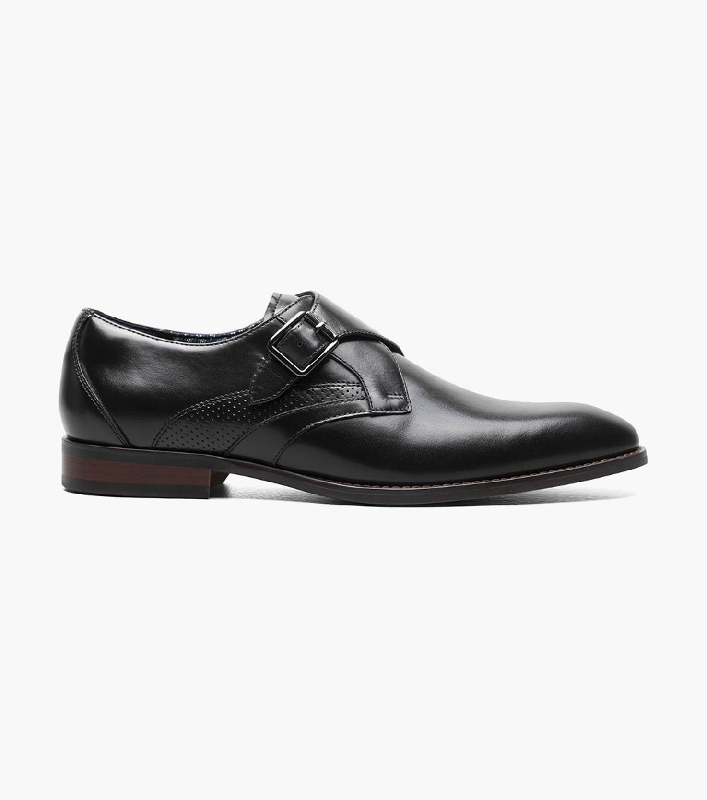 Stacy Adams Karcher Plain Toe Monk Strap Clearance Men’s Shoes