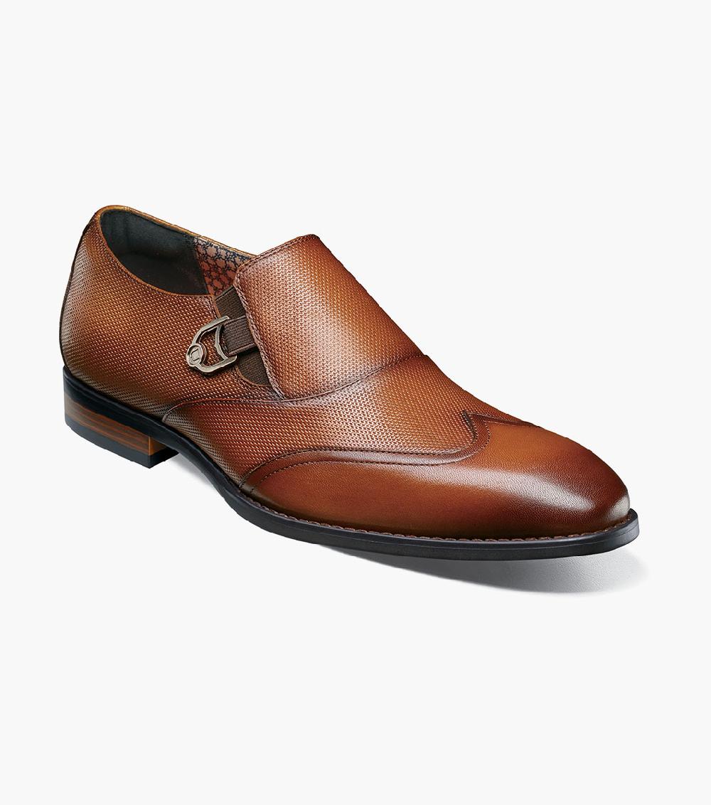 stacy adams Lockwood Wingtip Ornament Slip On Men’s Dress Shoes