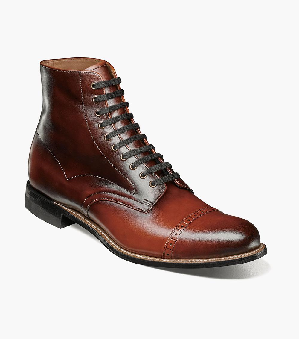 stacy adams Madison Cap Toe Lace Up Boot Men’s Dress Shoes