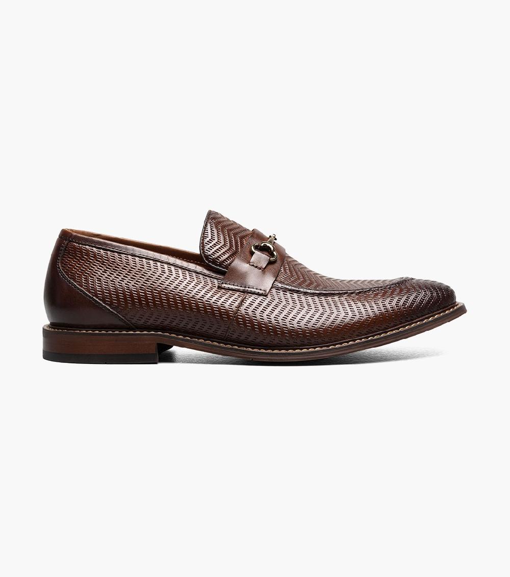 Stacy Adams Madsen Moc Toe Bit Slip On Men’s Dress Shoes