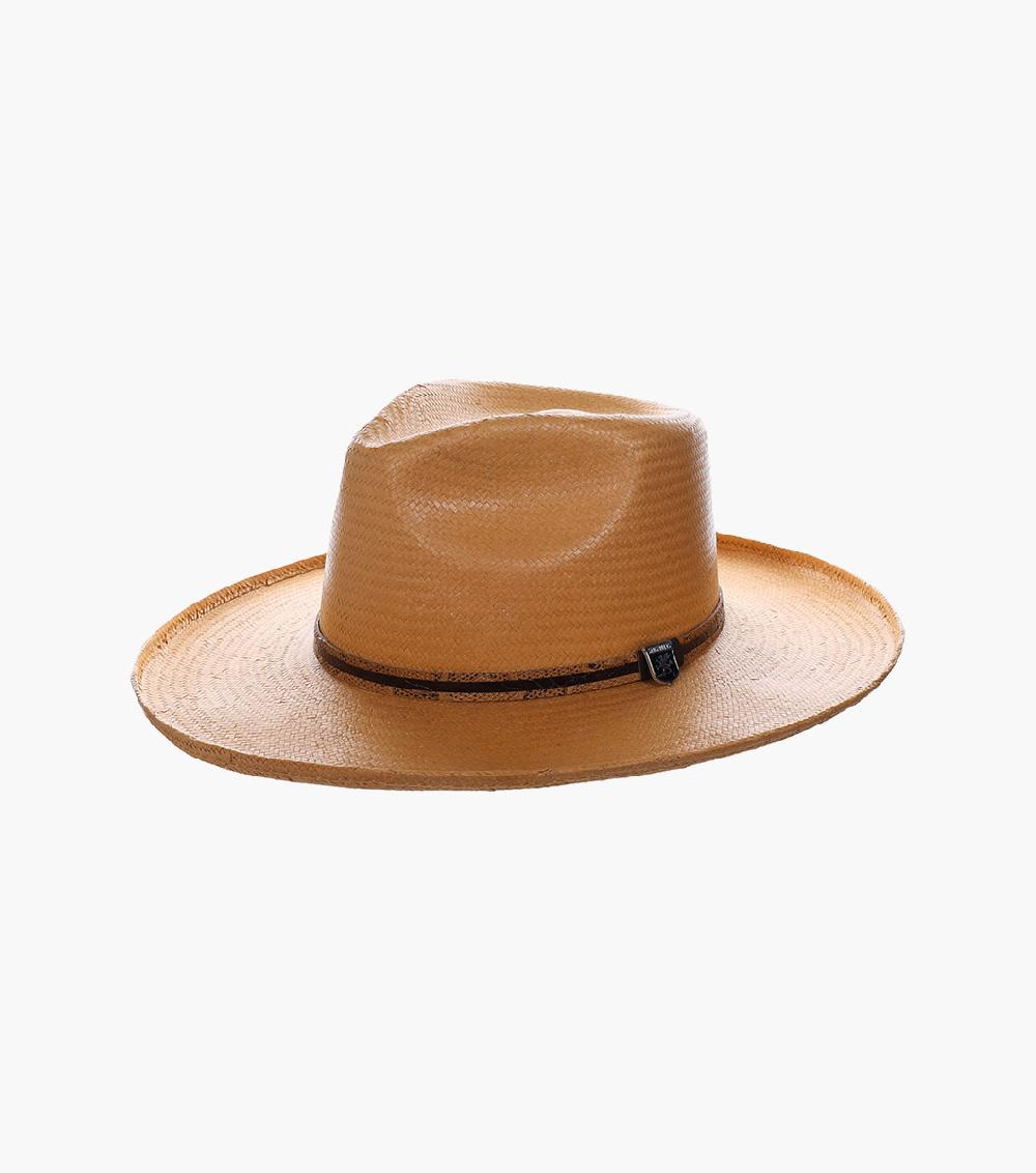 stacy adams Milano Fedora Toyo Pinched Front Hat Men’s Hats