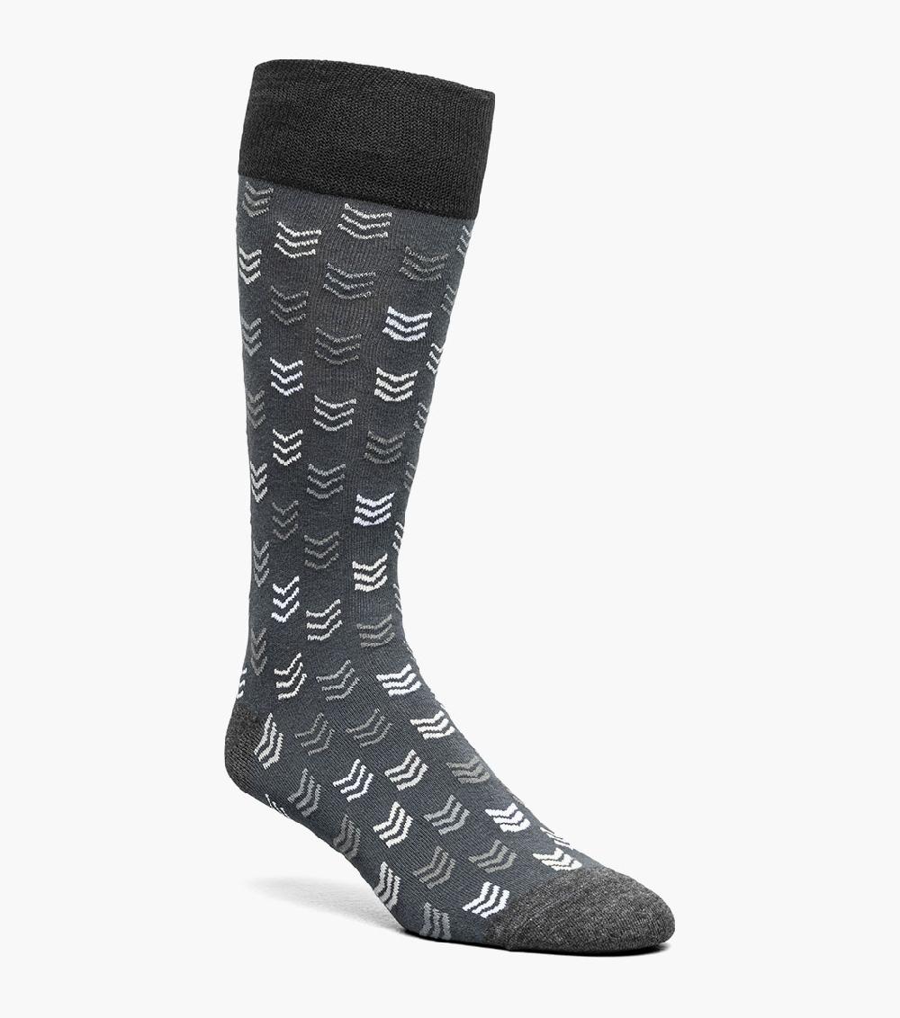 stacy adams Mini Chevron Men’s Crew Dress Sock Men’s Socks