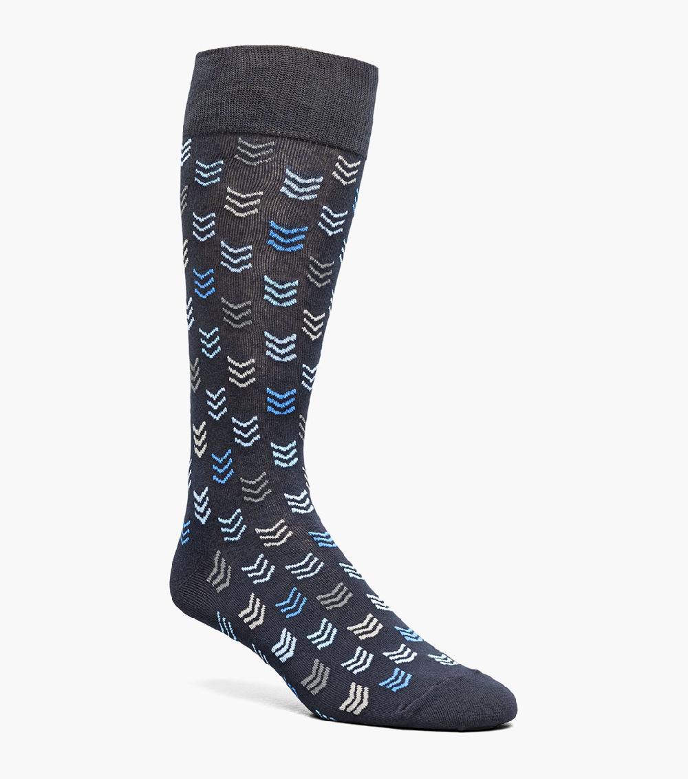 stacy adams Mini Chevron Men’s Crew Dress Sock Men’s Socks