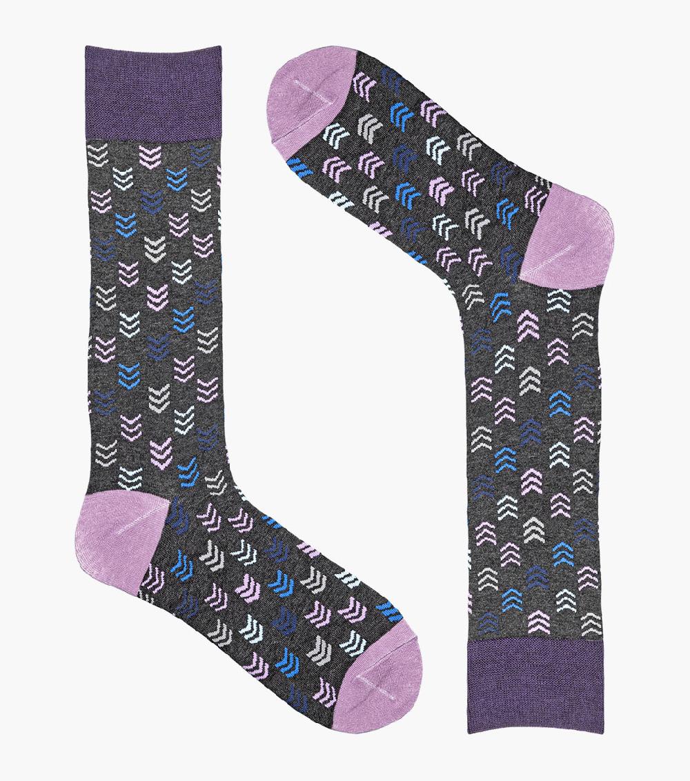 Stacy Adams Mini Chevron Men’s Crew Dress Sock Men’s Socks