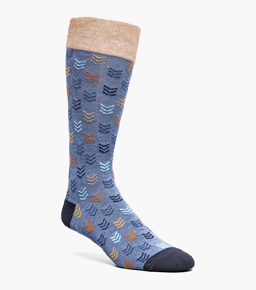 stacy adams Mini Chevron Men’s Crew Dress Sock Men’s Socks