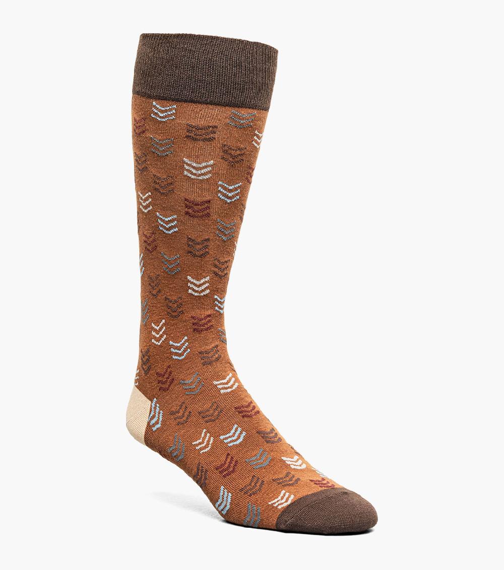 stacy adams Mini Chevron Men’s Crew Dress Sock Men’s Socks