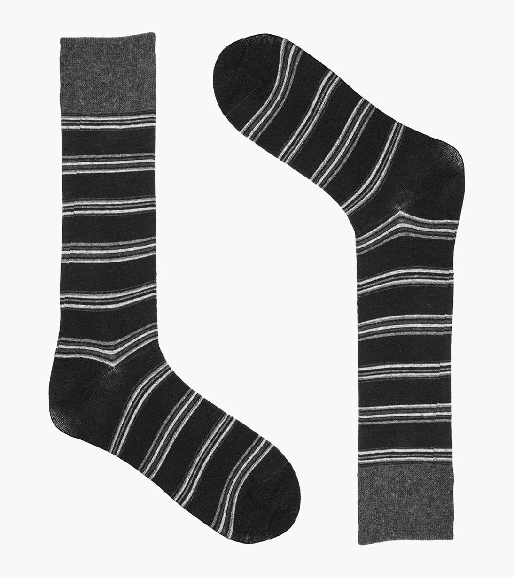 Stacy Adams Mini Stripe Men's Crew Dress Socks Men’s Socks