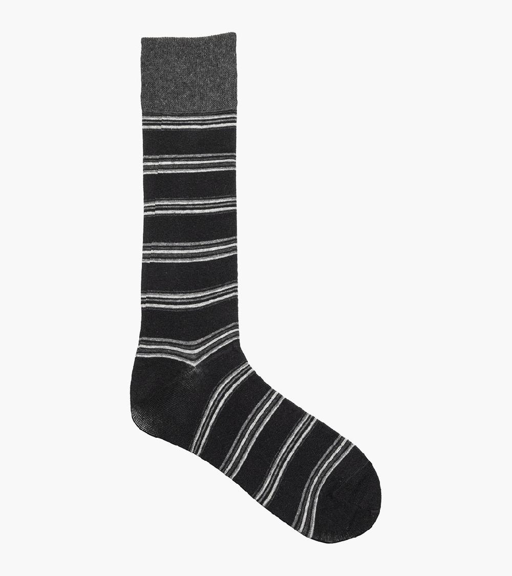 Stacy Adams Mini Stripe Men's Crew Dress Socks Men’s Socks