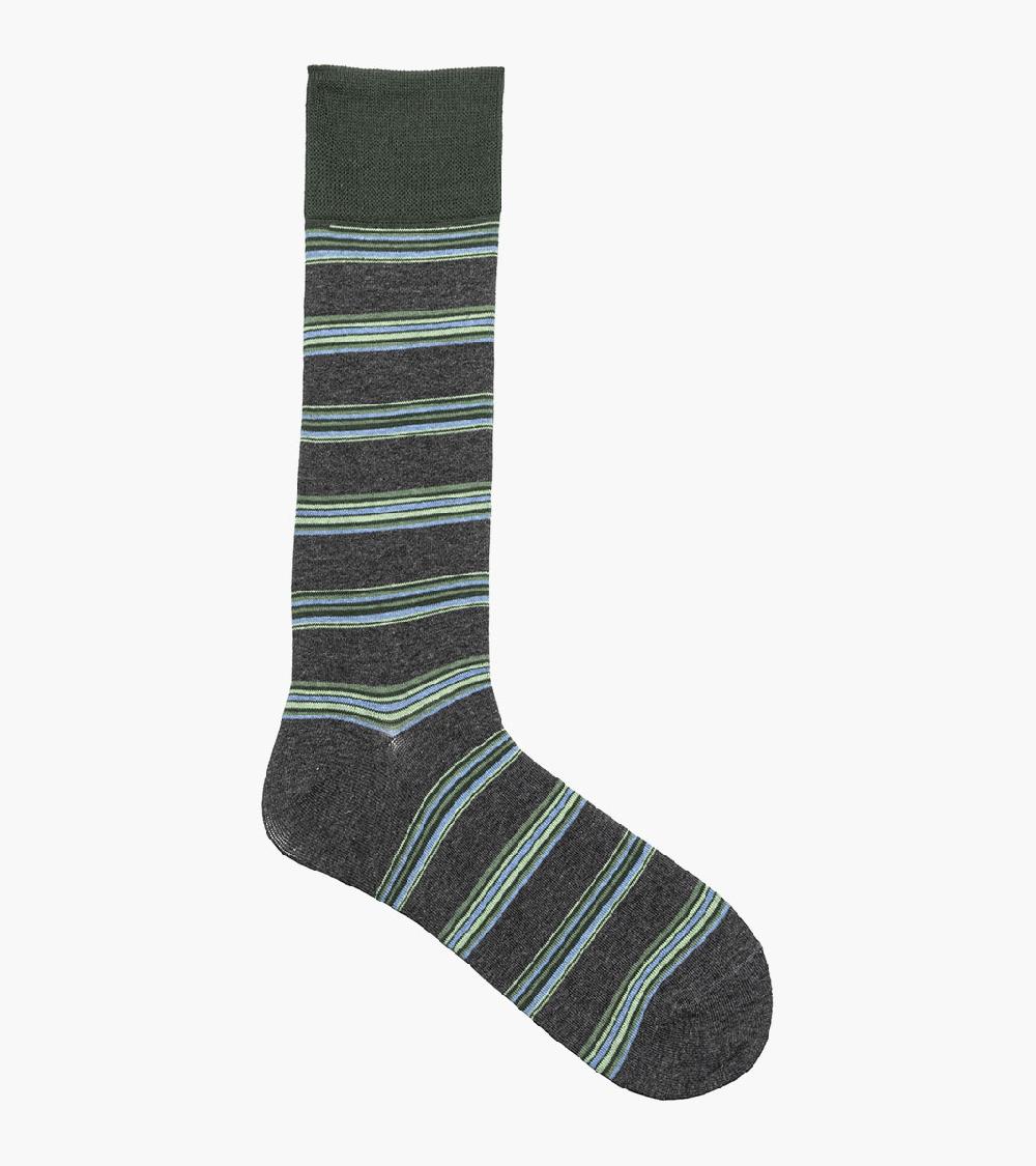 Stacy Adams Mini Stripe Men's Crew Dress Socks Men’s Socks