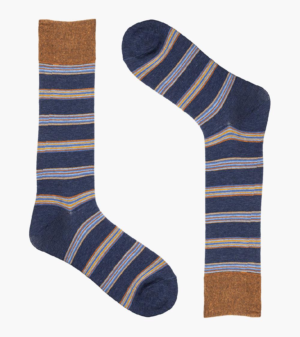 Stacy Adams Mini Stripe Men's Crew Dress Socks Men’s Socks