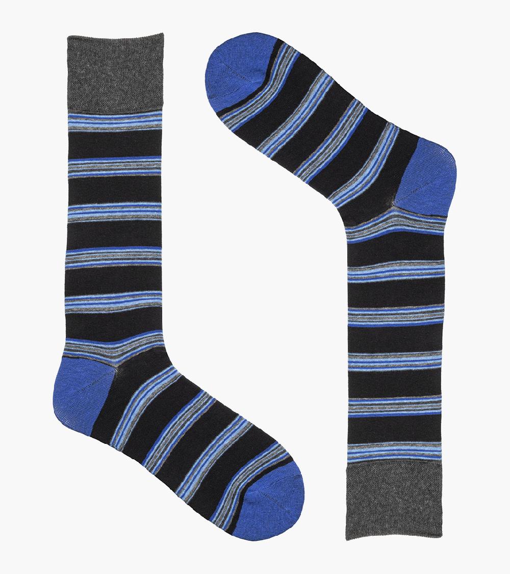 Stacy Adams Mini Stripe Men's Crew Dress Socks Men’s Socks