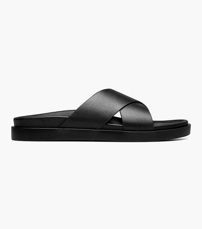 Stacy Adams Montel Cross Strap Slide Sandal Men’s Casual Shoes