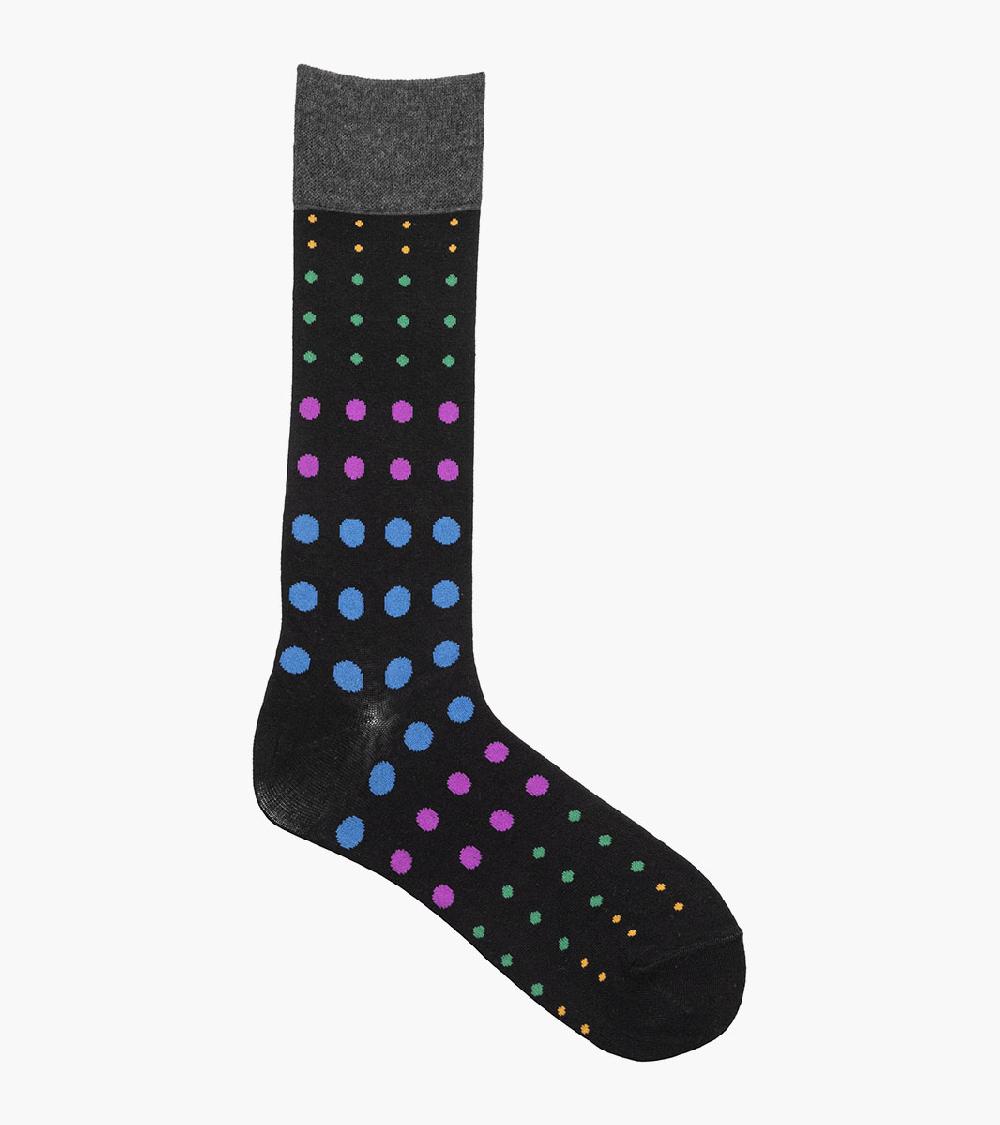 Stacy Adams Multi-Size Dots Men's Crew Dress Socks Men’s Socks