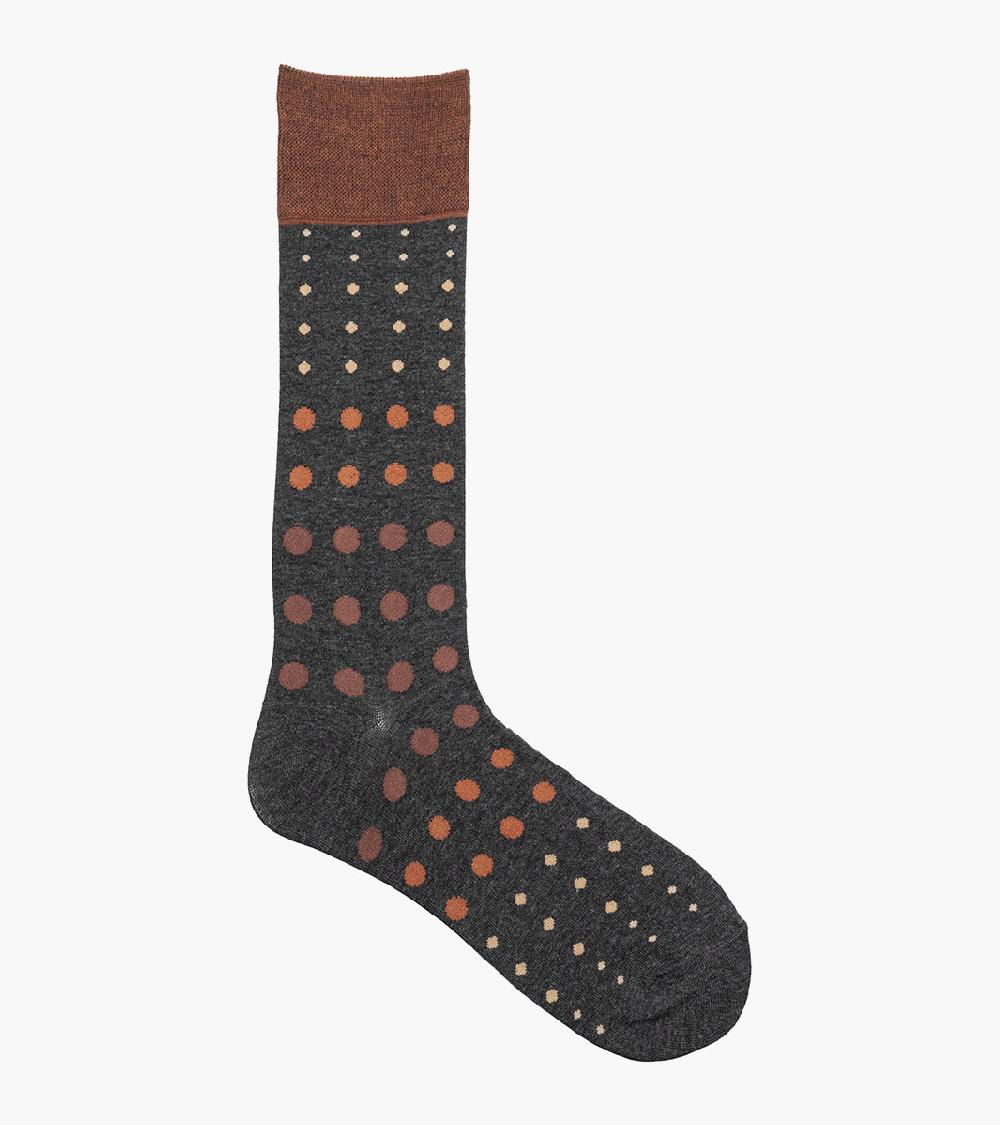 Stacy Adams Multi-Size Dots Men's Crew Dress Socks Men’s Socks