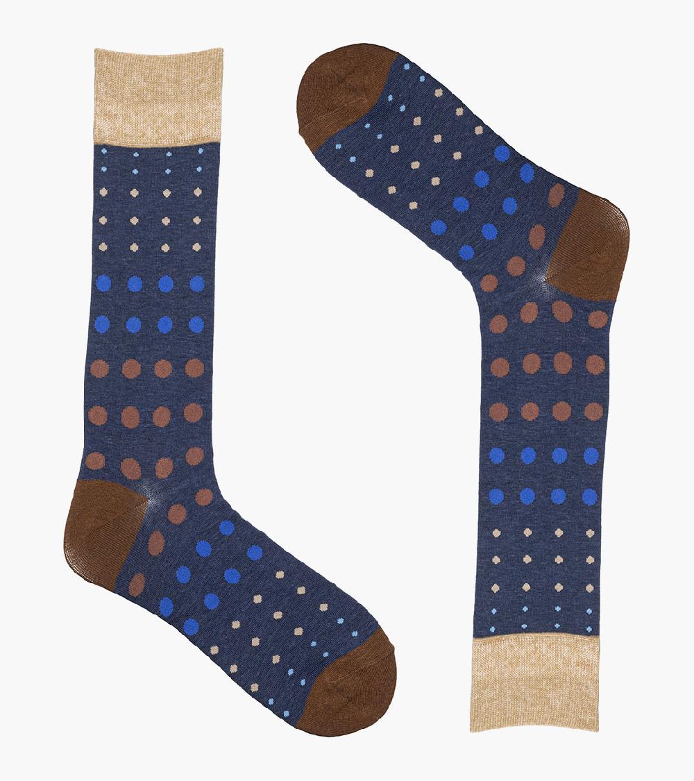 Stacy Adams Multi-Size Dots Men's Crew Dress Socks Men’s Socks