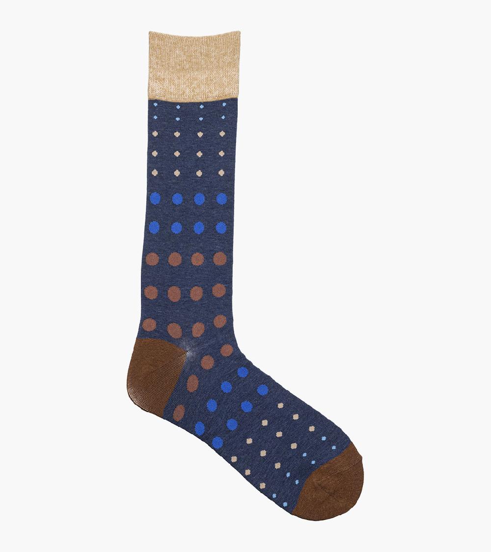 Stacy Adams Multi-Size Dots Men's Crew Dress Socks Men’s Socks
