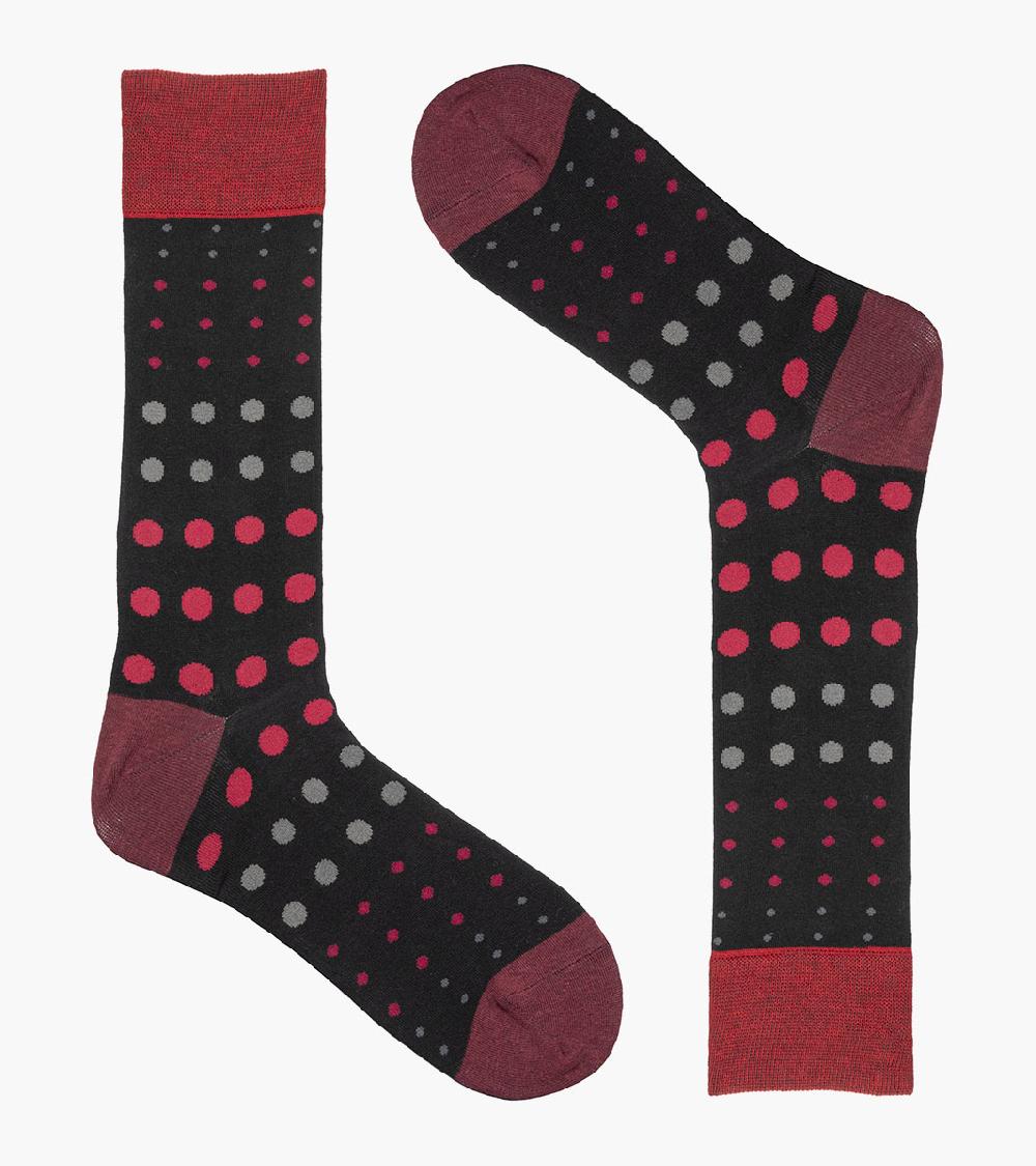 Stacy Adams Multi-Size Dots Men's Crew Dress Socks Men’s Socks