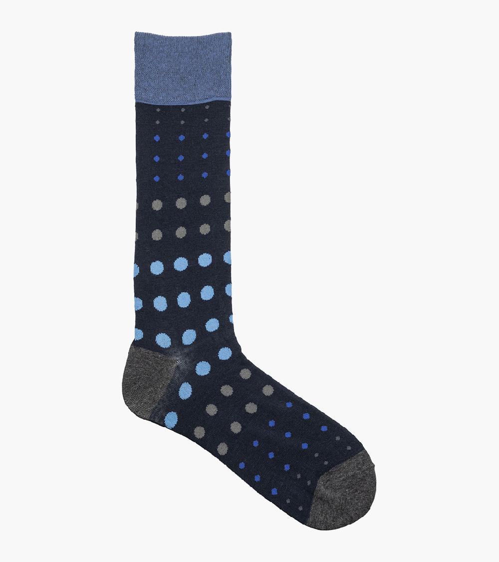 Stacy Adams Multi-Size Dots Men's Crew Dress Socks Men’s Socks