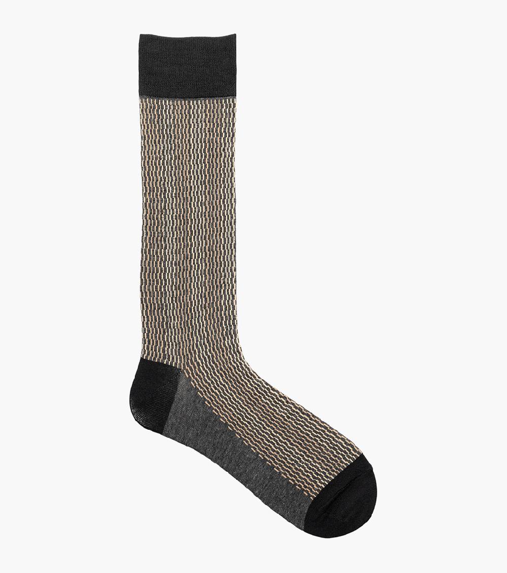 Stacy Adams Offset Lines Men’s Crew Dress Sock Men’s Socks