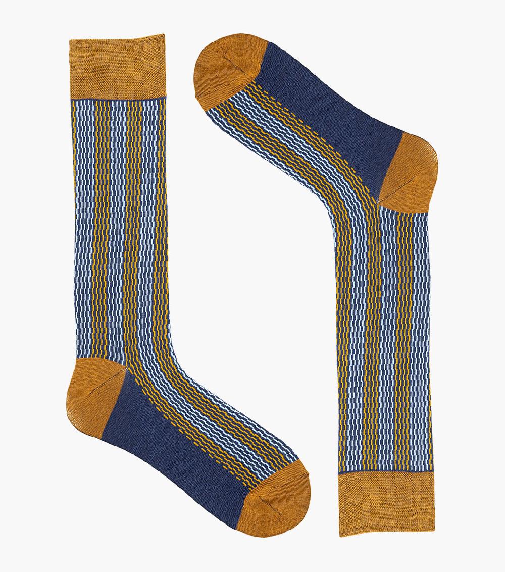 Stacy Adams Offset Lines Men’s Crew Dress Sock Men’s Socks