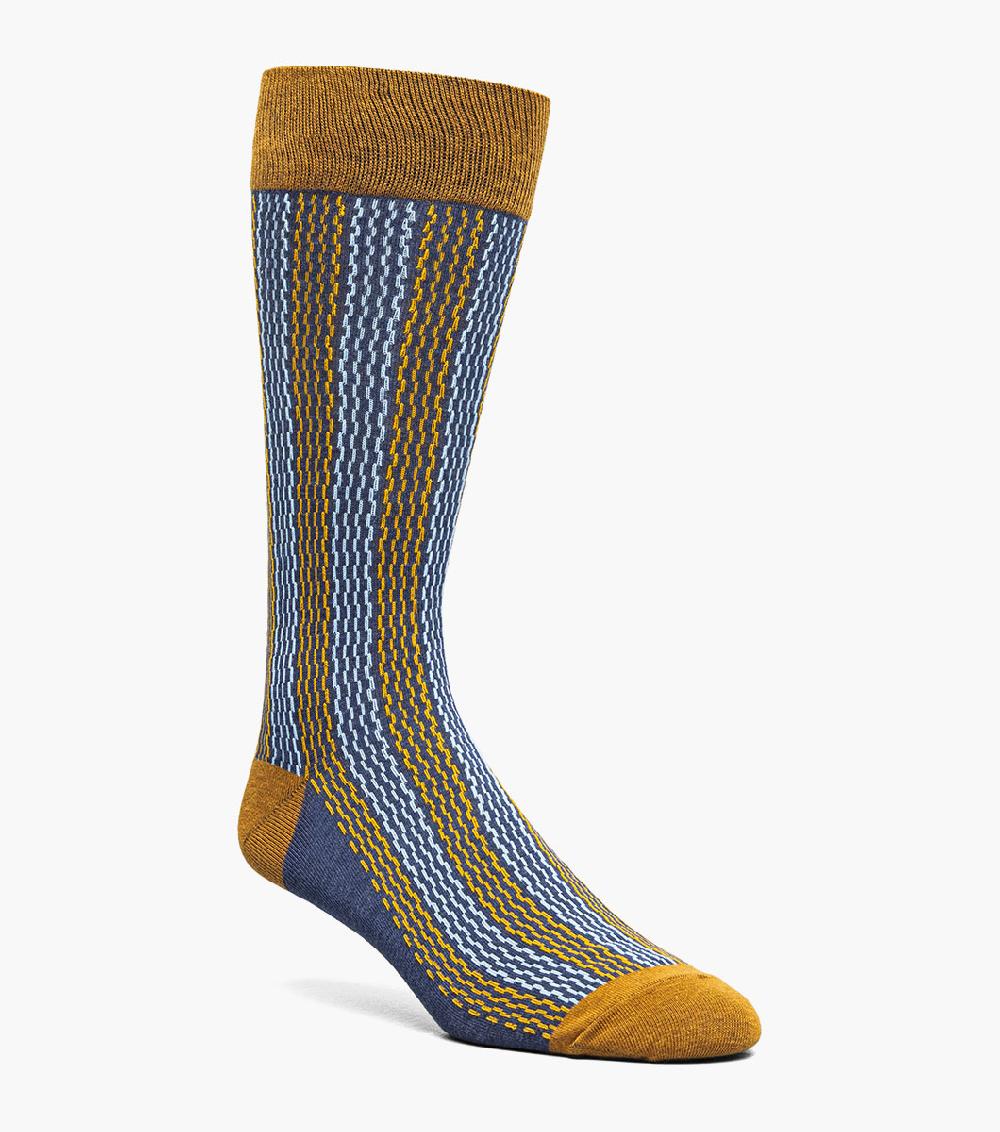 stacy adams Offset Lines Men’s Crew Dress Sock Men’s Socks