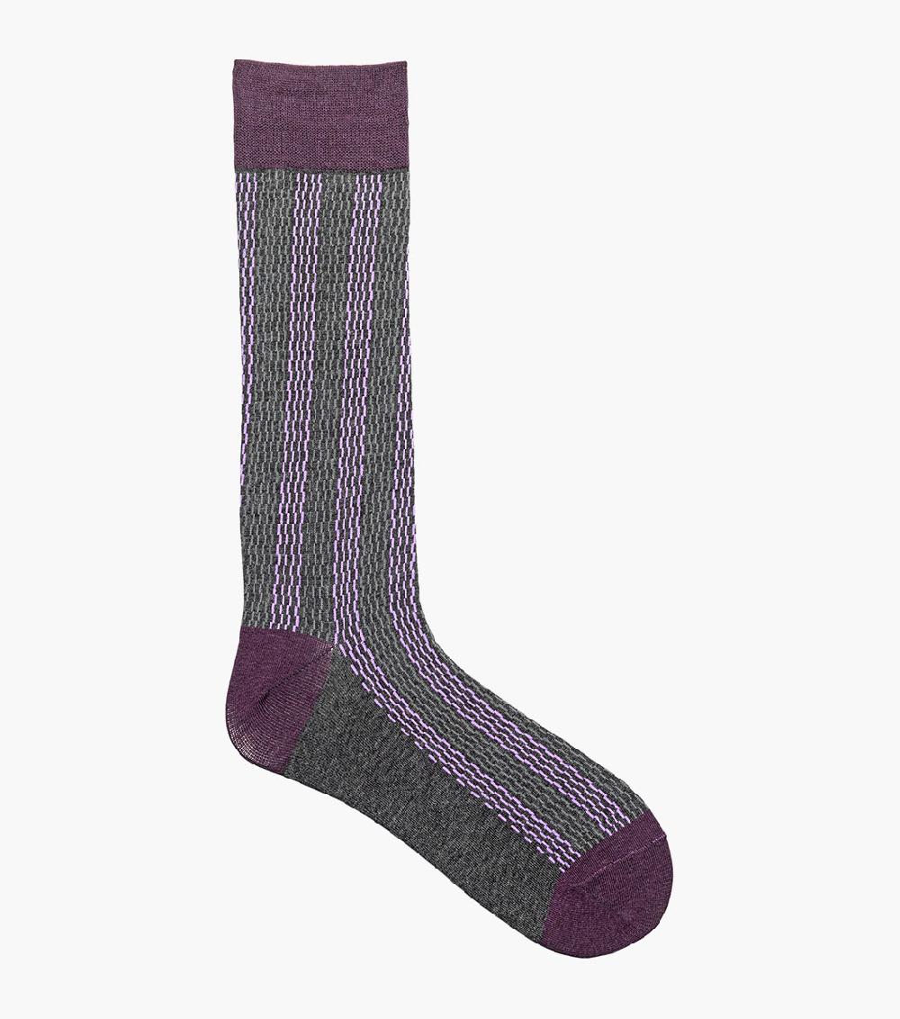 Stacy Adams Offset Lines Men’s Crew Dress Sock Men’s Socks