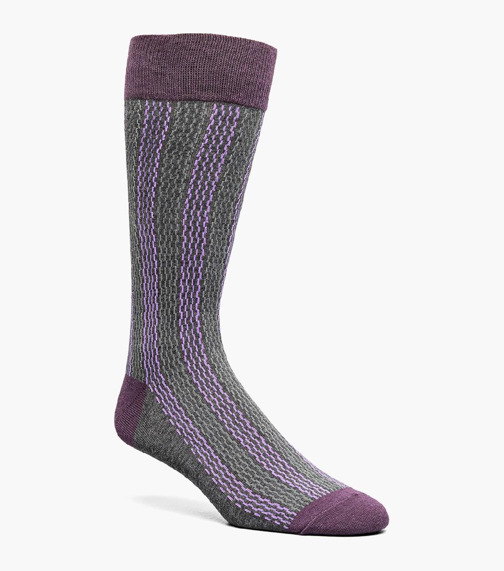 stacy adams Offset Lines Men’s Crew Dress Sock Men’s Socks