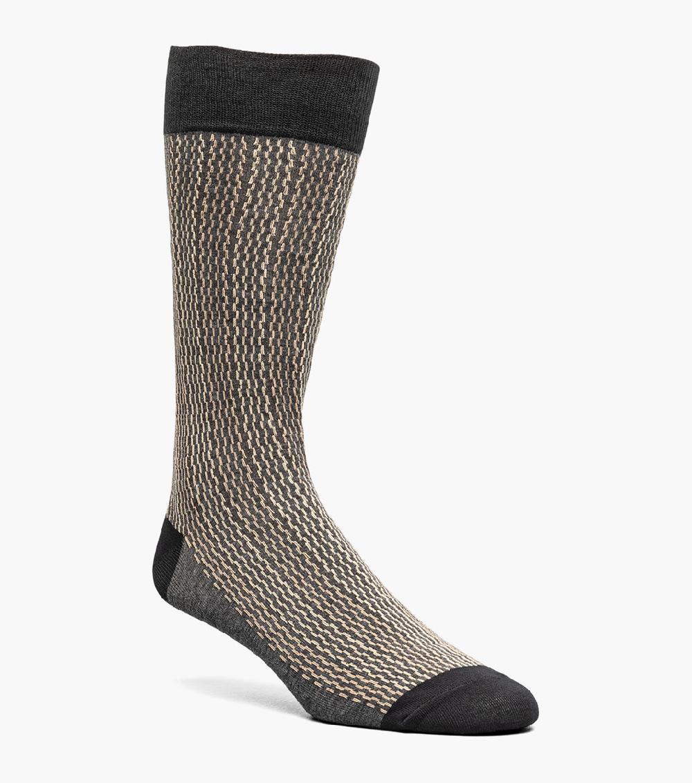 stacy adams Offset Lines Men’s Crew Dress Sock Men’s Socks
