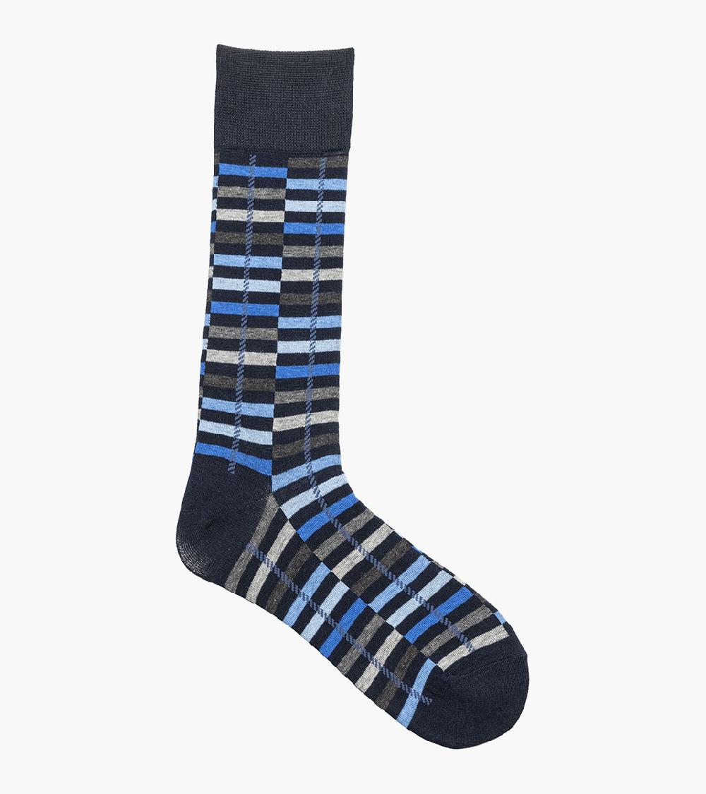 Stacy Adams Offset Stripe Men's Crew Dress Socks Men’s Socks