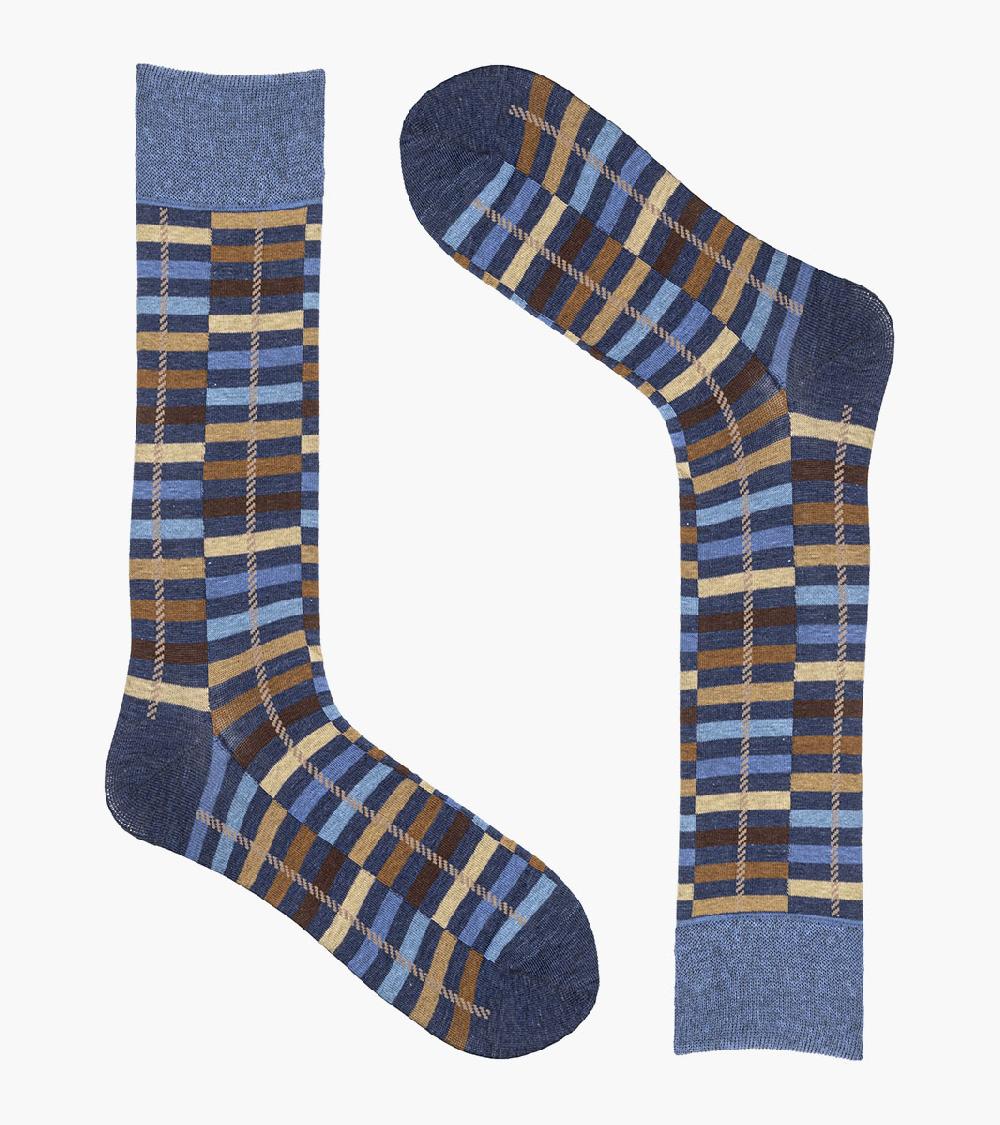 Stacy Adams Offset Stripe Men's Crew Dress Socks Men’s Socks