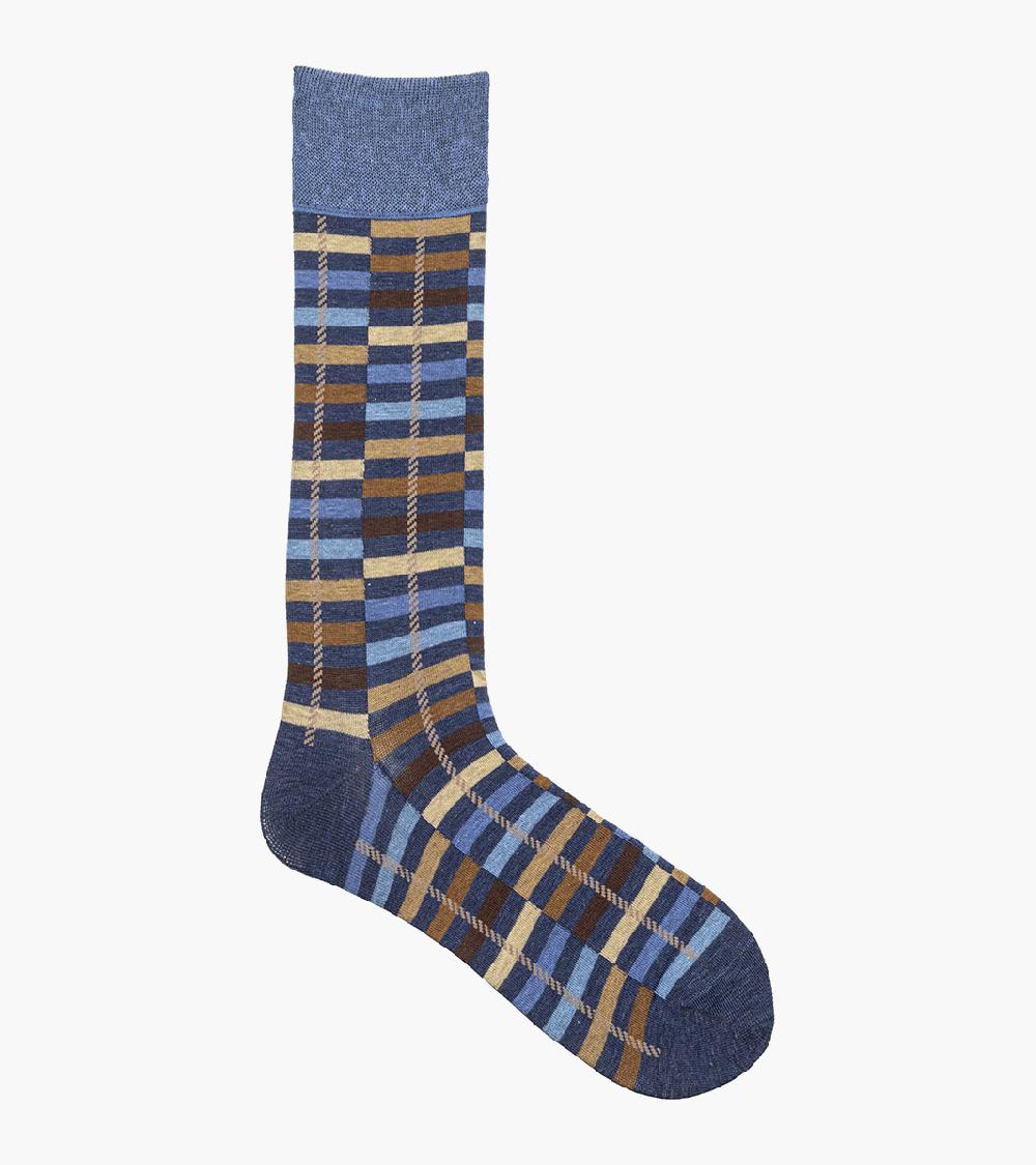 Stacy Adams Offset Stripe Men's Crew Dress Socks Men’s Socks