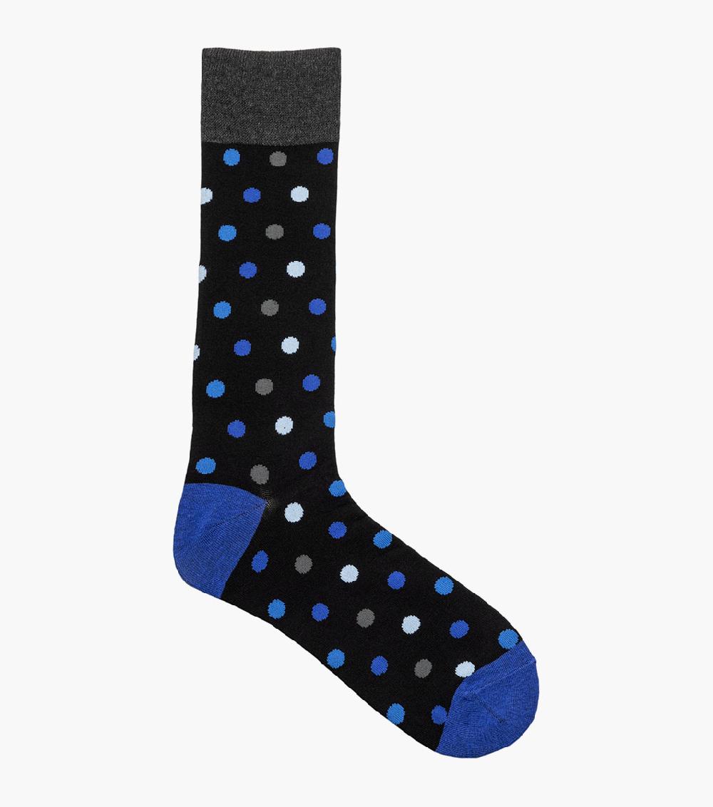 Stacy Adams Oversize Polka Dots Men's Crew Dress Sock Men’s Socks