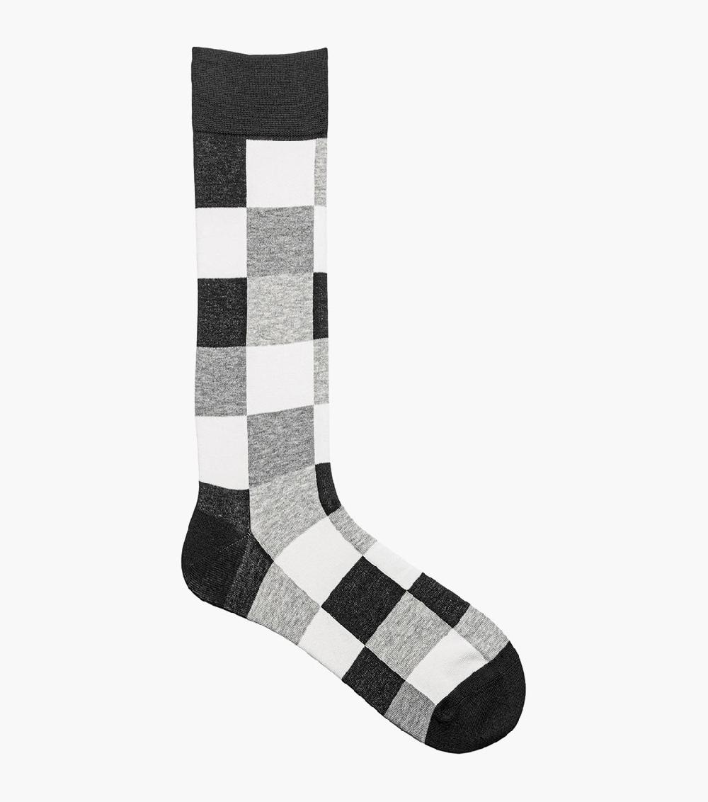 Stacy Adams Oversized Checks Men’s Crew Dress Sock Men’s Socks