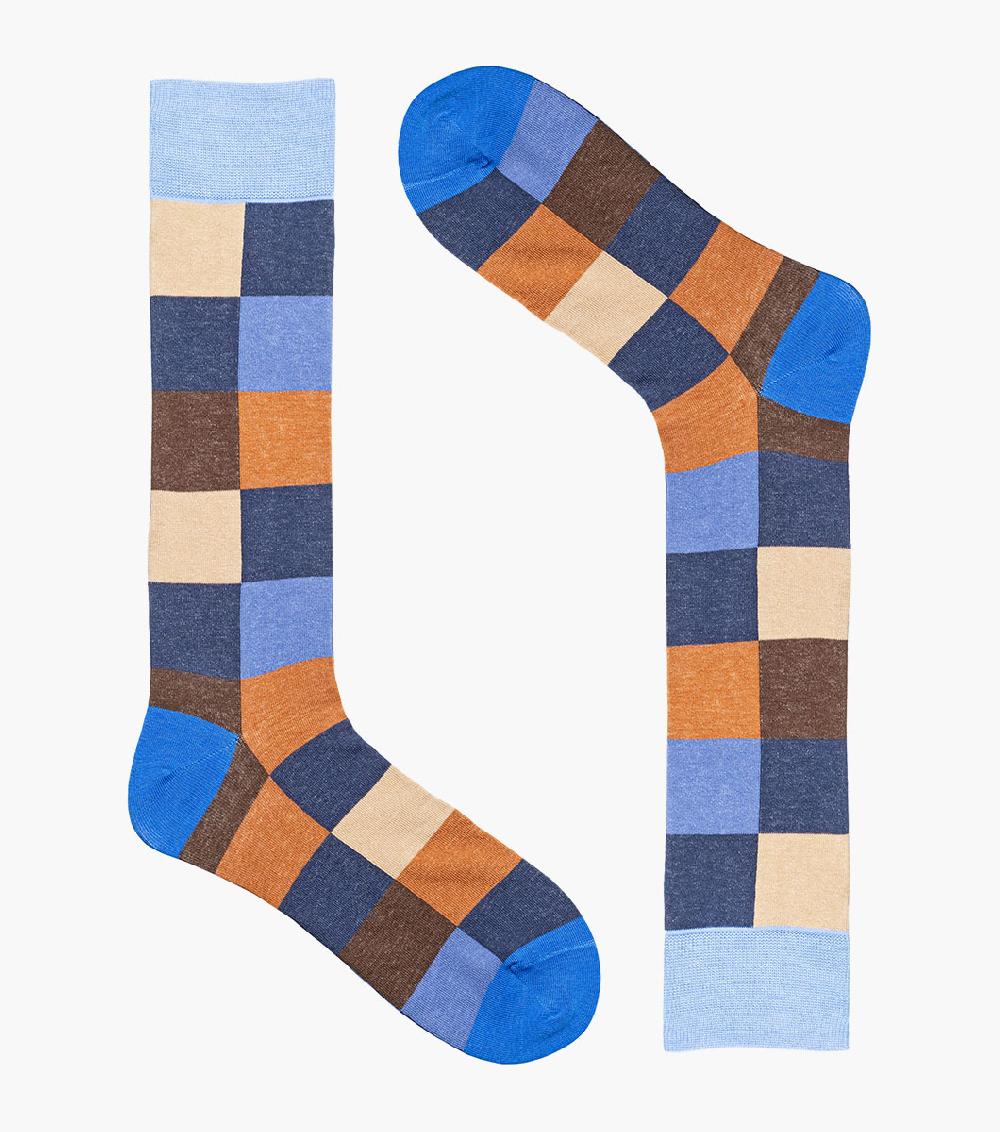 Stacy Adams Oversized Checks Men’s Crew Dress Sock Men’s Socks