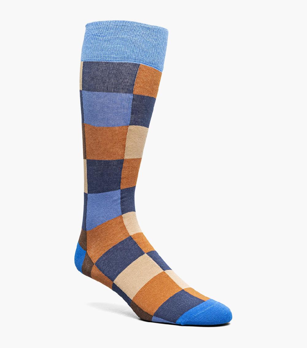 stacy adams Oversized Checks Men’s Crew Dress Sock Men’s Socks