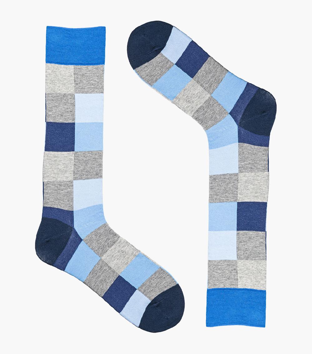 Stacy Adams Oversized Checks Men’s Crew Dress Sock Men’s Socks
