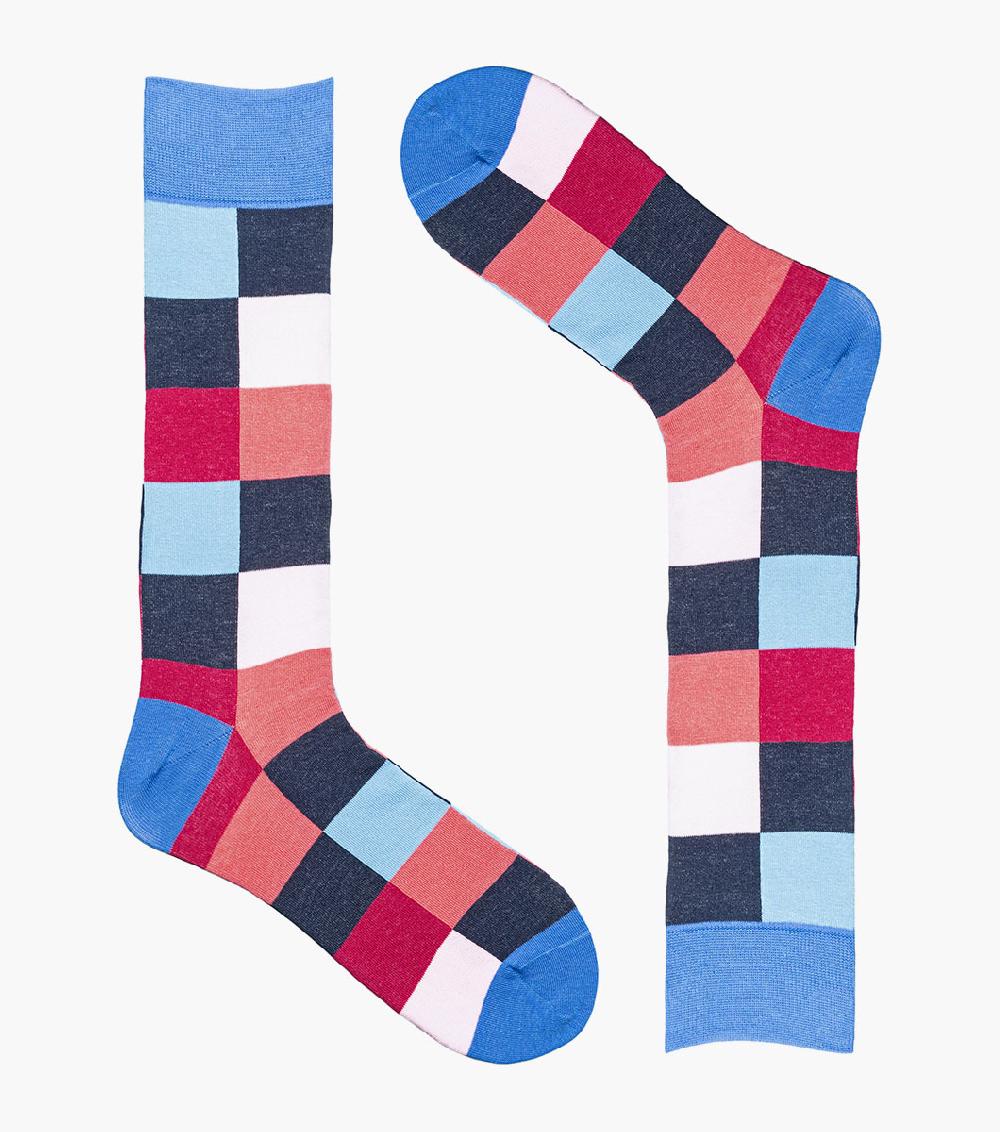 Stacy Adams Oversized Checks Men’s Crew Dress Sock Men’s Socks