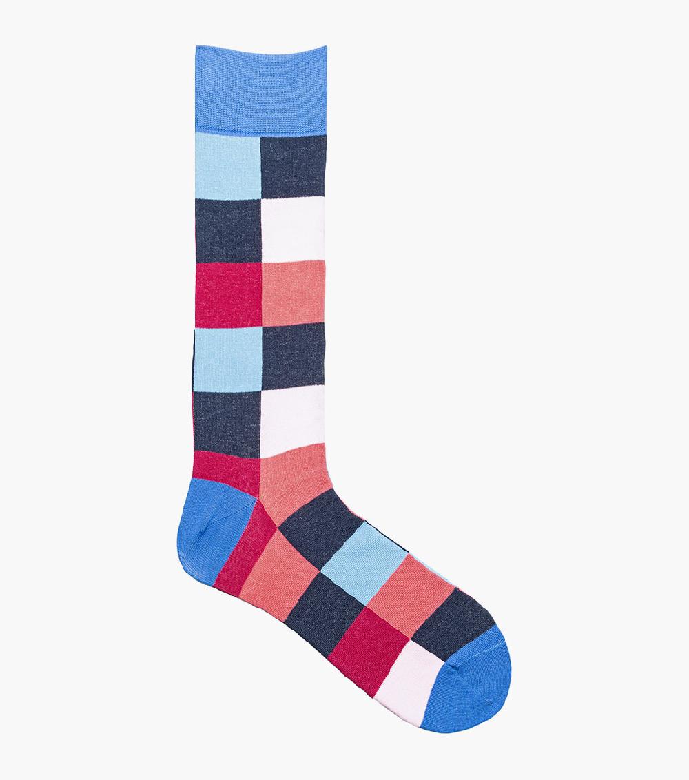 Stacy Adams Oversized Checks Men’s Crew Dress Sock Men’s Socks