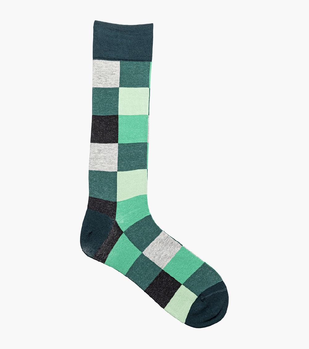 Stacy Adams Oversized Checks Men’s Crew Dress Sock Men’s Socks