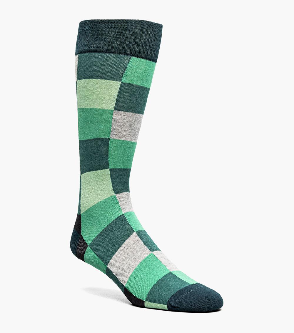 stacy adams Oversized Checks Men’s Crew Dress Sock Men’s Socks
