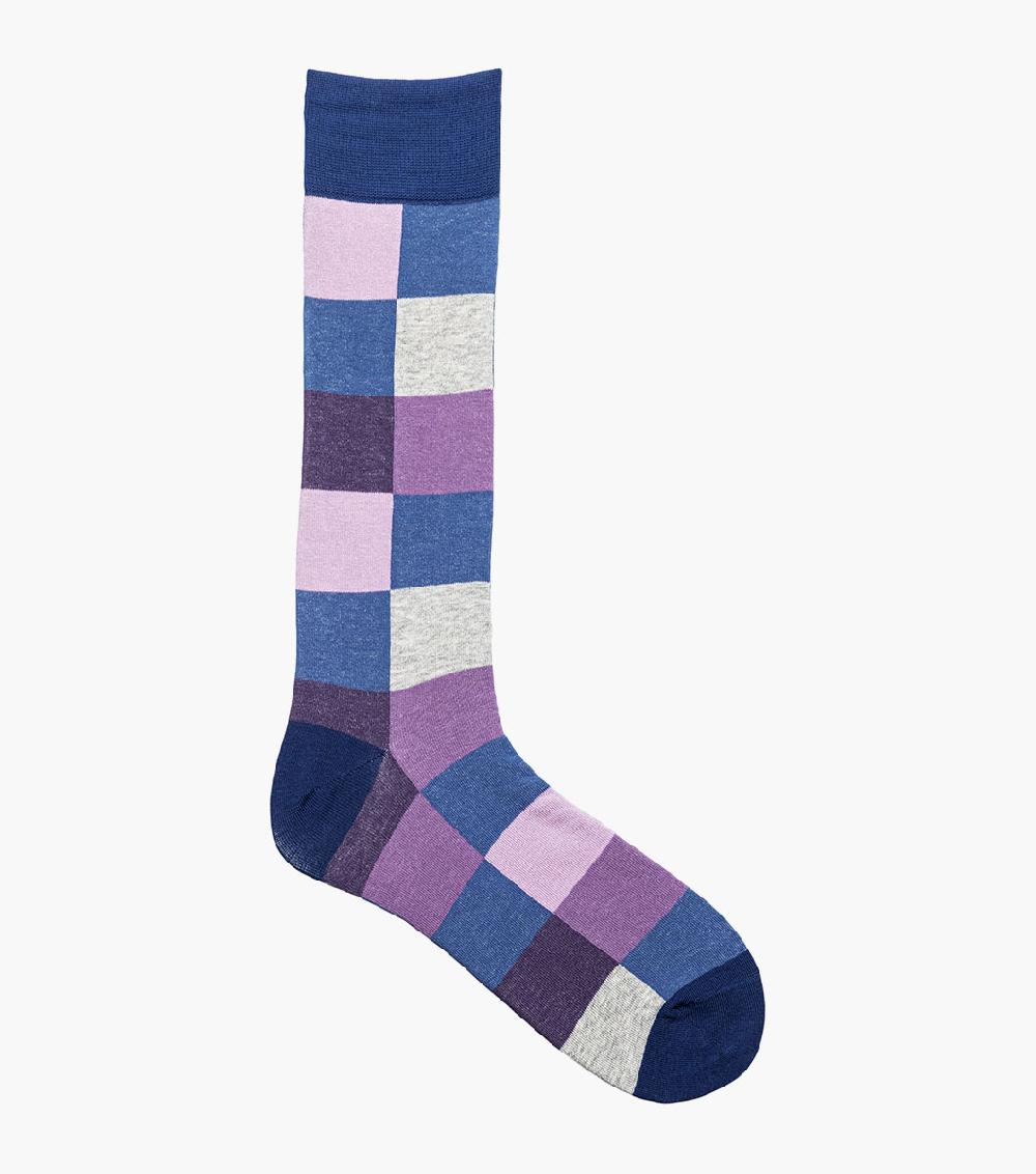 Stacy Adams Oversized Checks Men’s Crew Dress Sock Men’s Socks