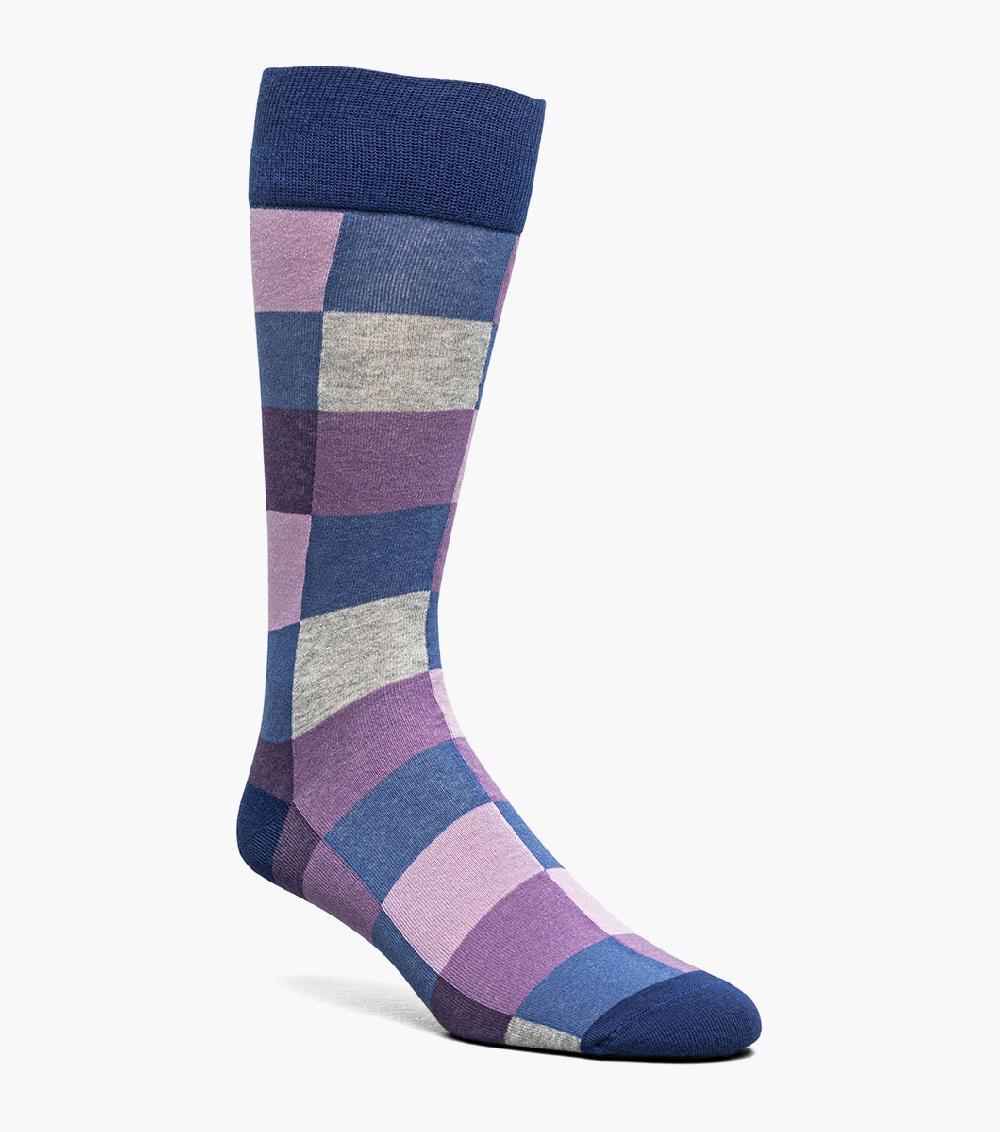 stacy adams Oversized Checks Men’s Crew Dress Sock Men’s Socks
